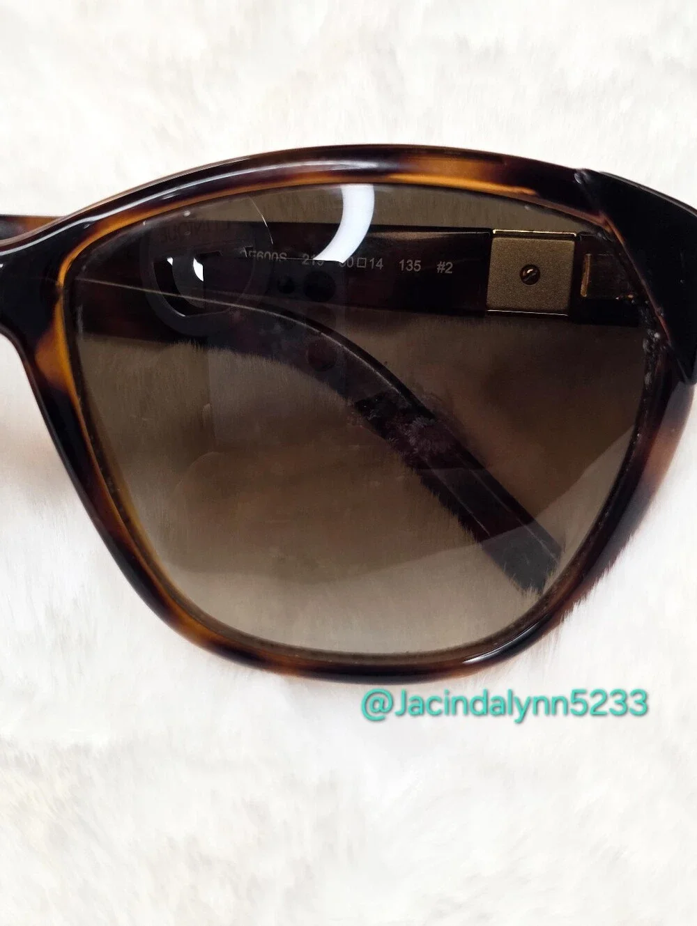 Chloe Havana Cat Eye Sunglasses Brown Tortoiseshell Frames  **SCRATCHED LENSES**